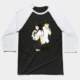 Hyouka Eru Chitanda Houtarou Oreki Baseball T-Shirt